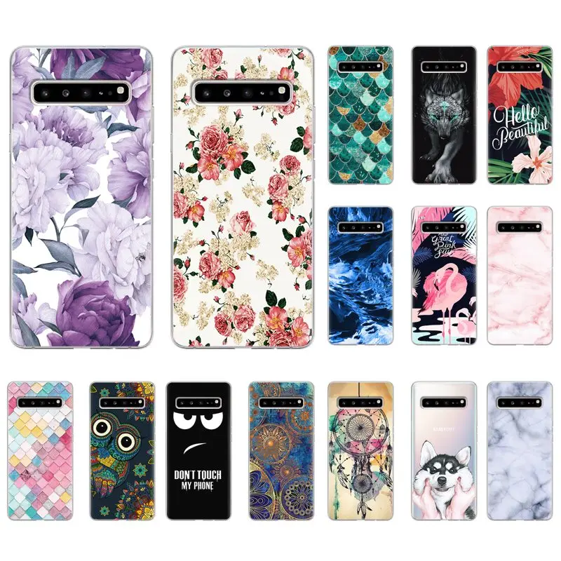 Чехол накладка для телефона Samsung Galaxy S10 мягкий чехол из ТПУ с рисунком под