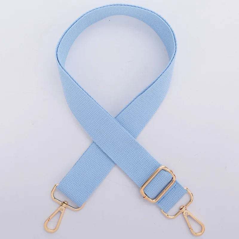 light blue Холщовая Сумка Meetee, ремень, пряжка из сплава, регулируемая 80-140 см, цепочка для ремня, для сумки, багажа, наплечных ремней, часть, Сменные аксессуары - Цвет: light blue