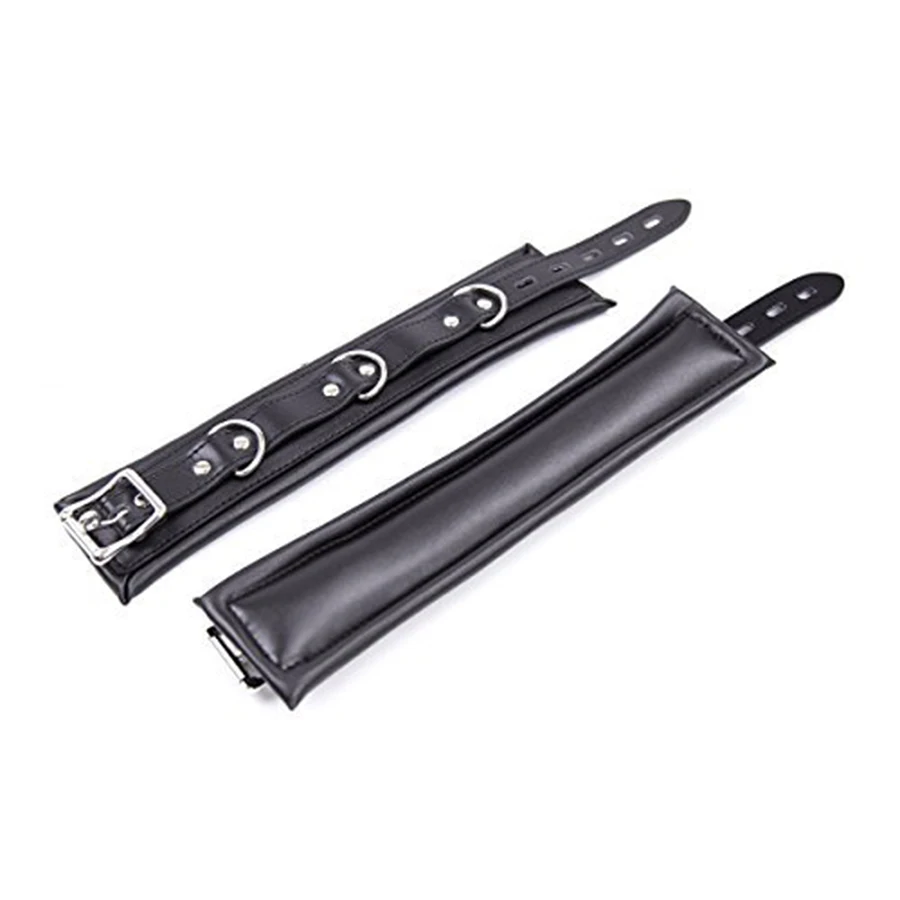 Кожаные мягкие манжеты на запястье лодыжке БДСМ-бондаж сексуальное белье