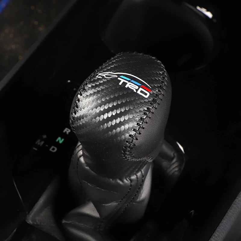 Кожаная автоматическая ручка переключения передач крышка головки автомобиля