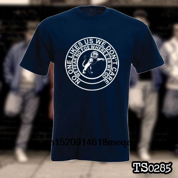 Millwall футболка хулиганс Мужская с круглым вырезом и короткими рукавами из хлопка