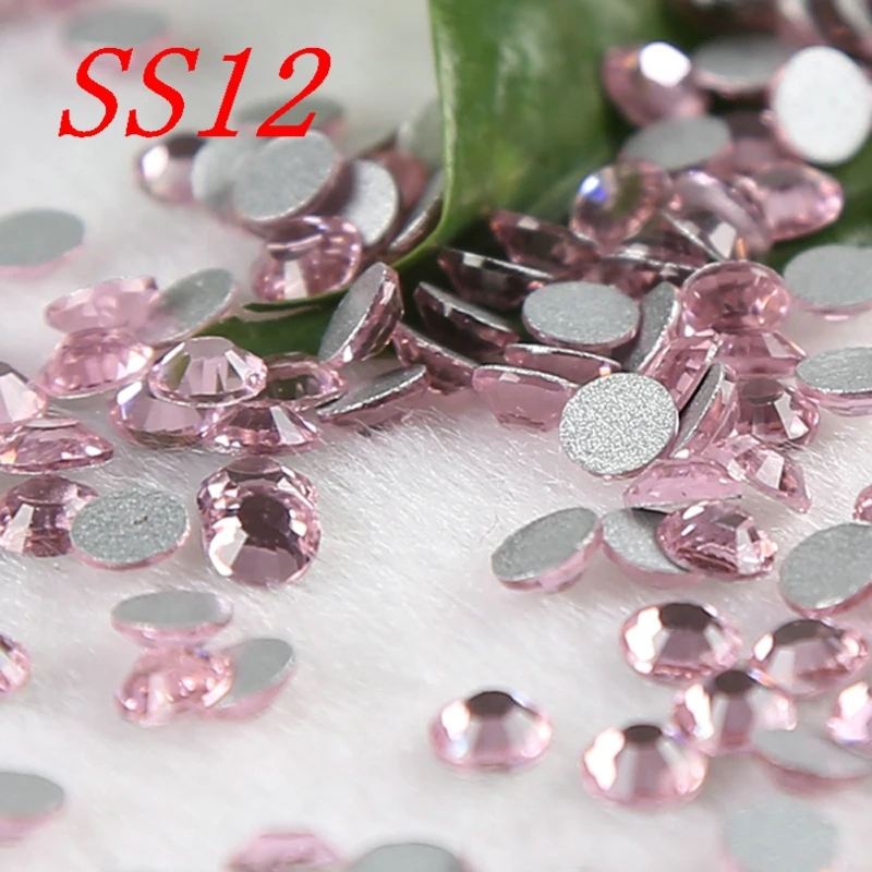 Бесплатная доставка ss12 1440 шт светло розовые 3d украшения для ногтей не Горячая