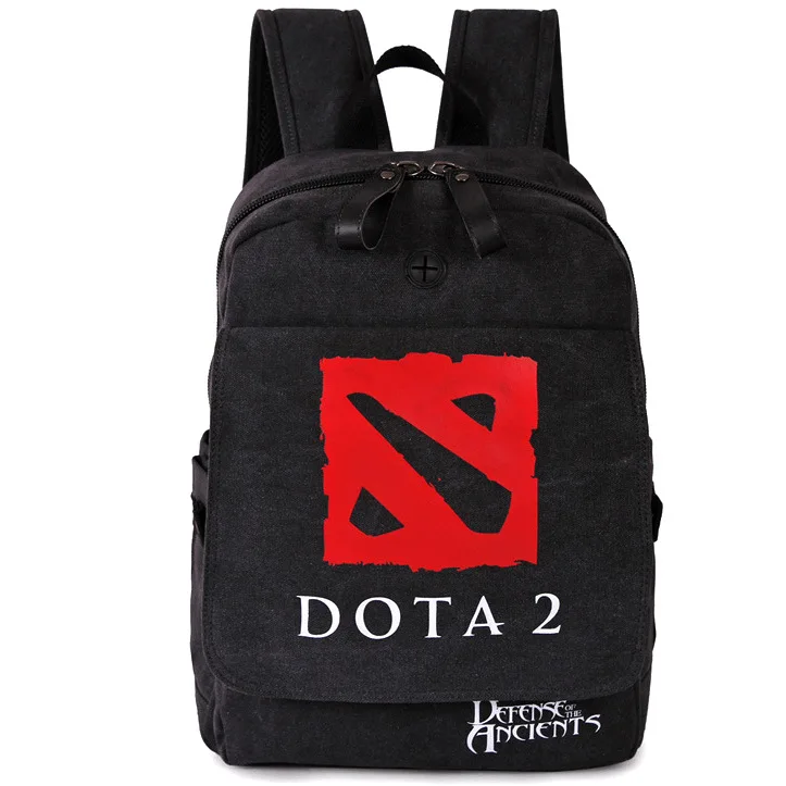 Бесплатная доставка высококачественный игровой рюкзак Dota 2 с принтом Черный