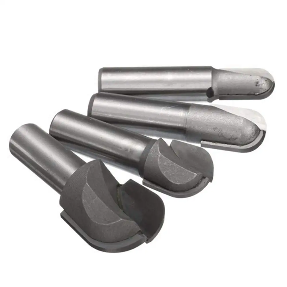 1/2 &quot3/8&quot 5/16 &quot1/4&quot хвостовик ядро коробка мяч круглый нос фрезы 1 дюймов диаметр