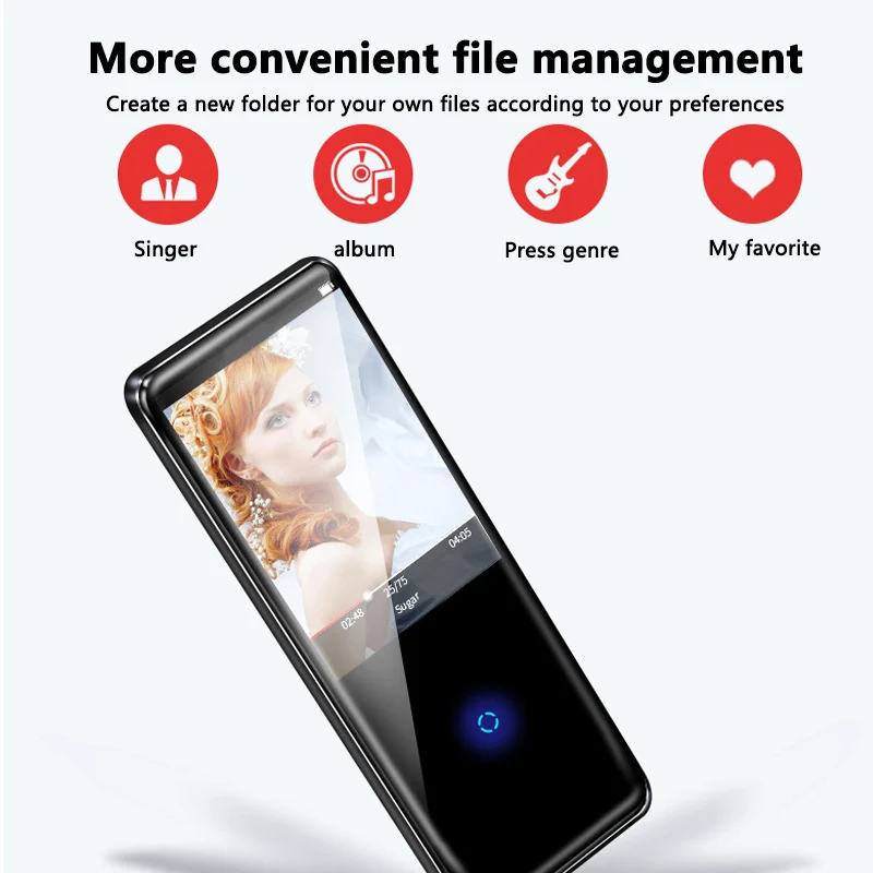 Mahdi HiFi Bluetooth MP4 плеер HD сенсорный экран видео плеер портативный тонкий со встроенным динамиком fm-радио электронная книга APE Flac