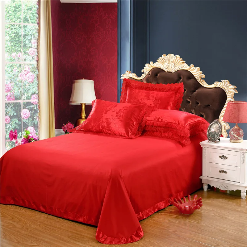 Роскошный сатиновый жаккардовый Комплект постельного белья queen/king size, Комплект постельного белья золотого и серебряного цвета, 4 шт., хлопковый Шелковый кружевной пододеяльник, Комплект постельного белья
