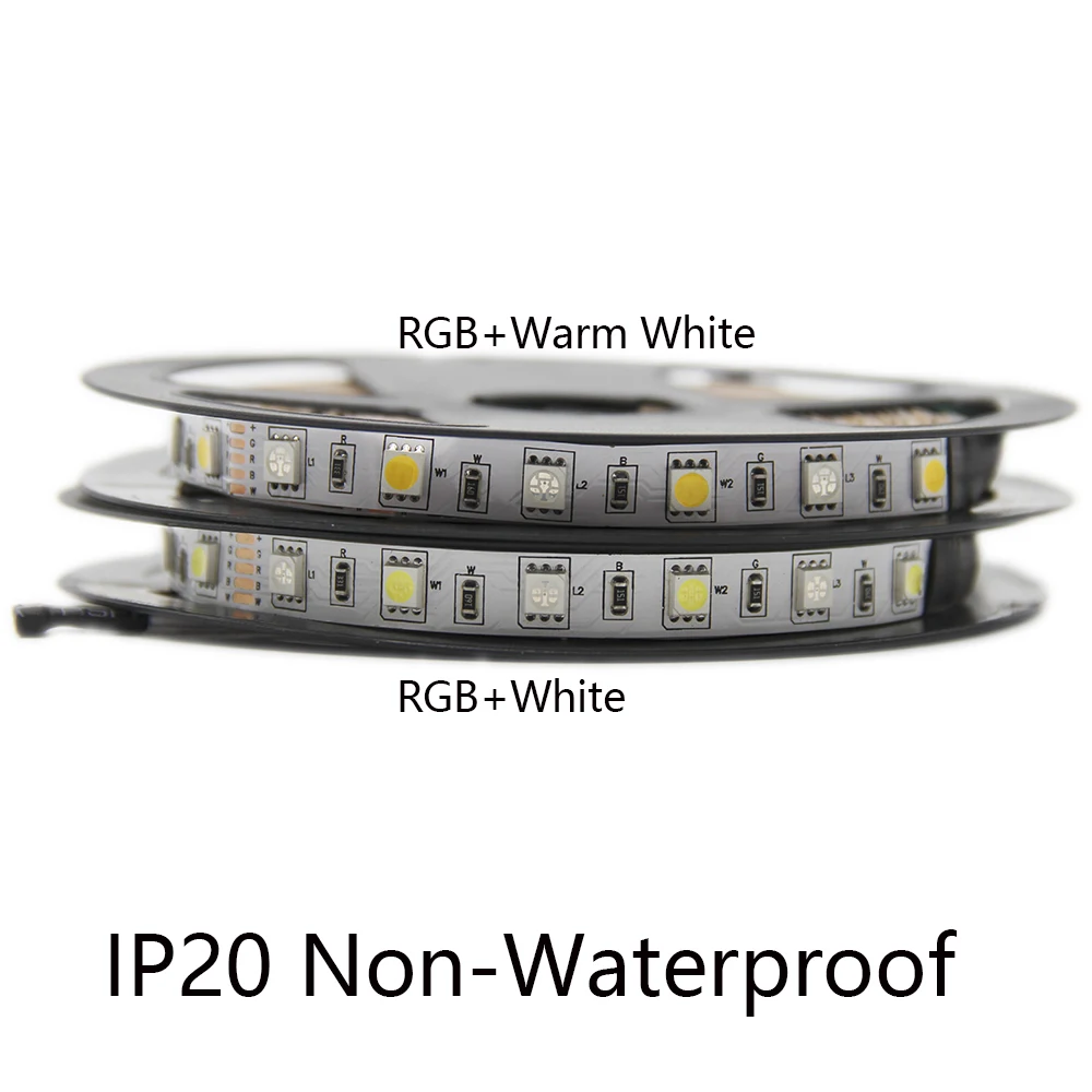 DC12V 5050 Светодиодная лента 5 м 300LED RGBW/WW IP65 & IP20 гибкая полоса света для украшения