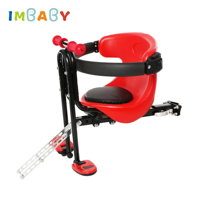 IMBABY велосипед детское сиденье для детей Детское безопасное сиденье Перевозчик Передняя подушка на сидение седло с спинкой Расслабление ног Педали велосипед детское сиденье