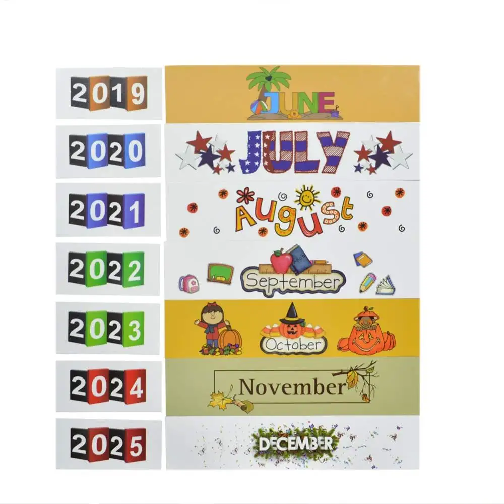 Godery Classroom Monthly Calendar Pocket Chart with 43 Clear Pocket, 3 Storage Pockets for Easy Wall or Stand Chart