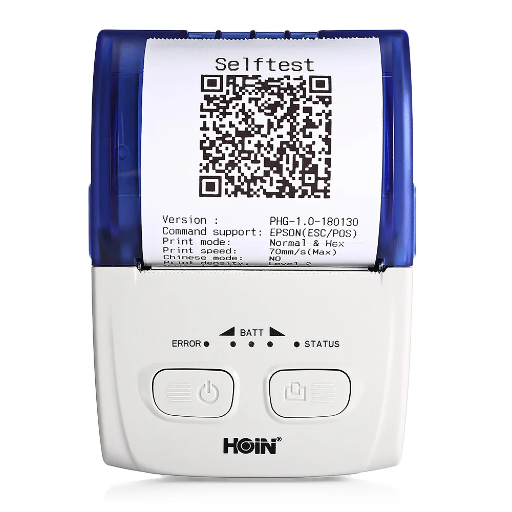 HOIN HOP H200 58 мм Термопринтер Bluetooth USB портативный мобильный чековый билет печатная