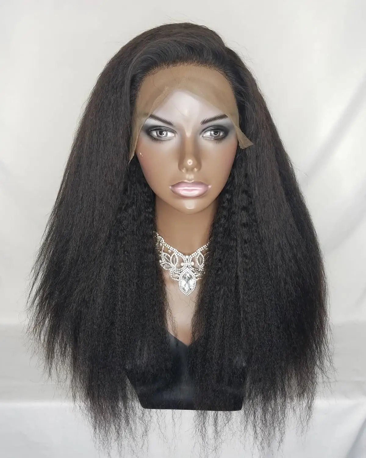 Кудрявый прямой парик 13х6 парики из человеческих волос на фронте шнурка для