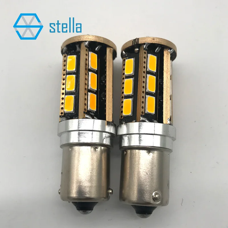 2 шт. 1156/BA15S/P21 авто светодиодные лампы Янтарный/красный/белый для переднего или