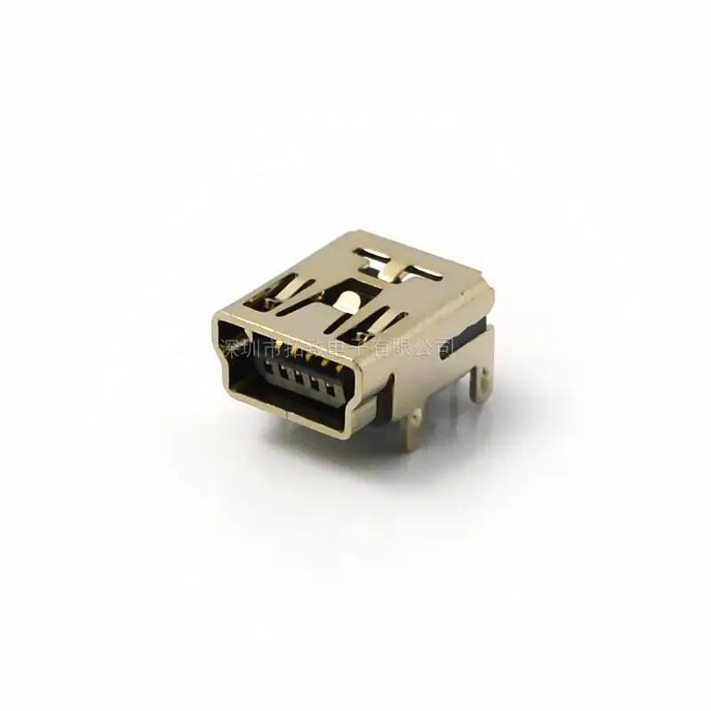 100 шт. полный разъем MINI USB 90 градусов мини четыре контактный материнская
