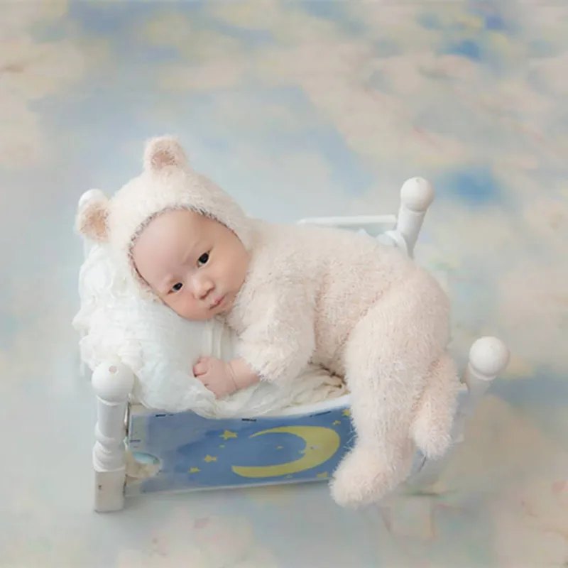 Детский трикотажный комбинезон мишка с шапкой|photography props|mohair hatbaby girls boys |