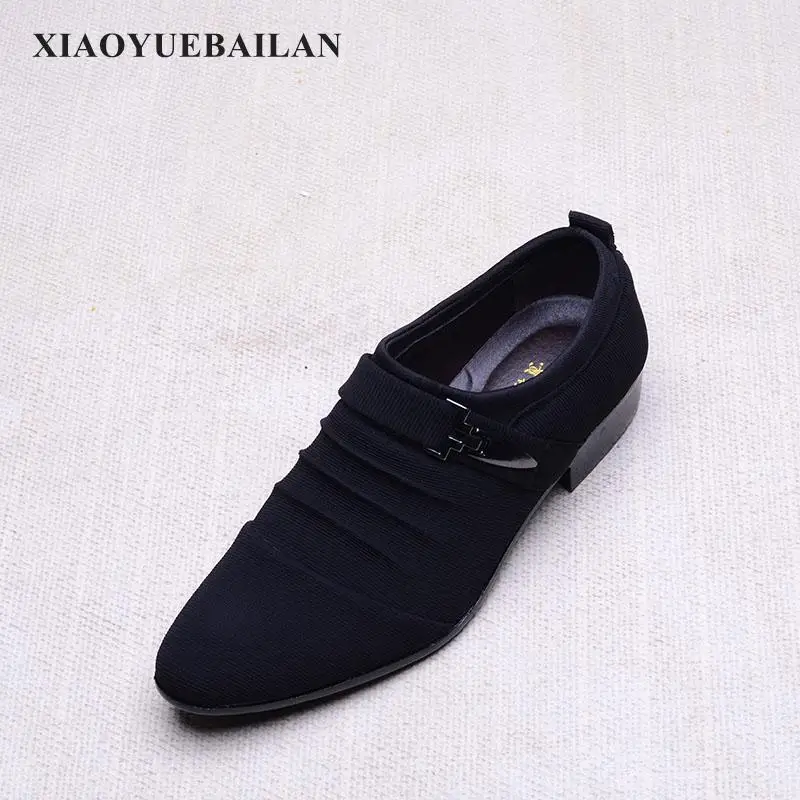 Весна 2017 г. Новая модная мужская повседневная обувь без шнуровки парусиновая
