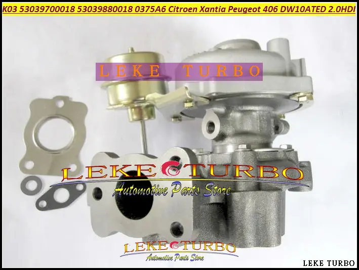 K03 53039700018 53039880018 0375A6 0375E4 9632427880 3750000 18 турбо для Citroen Xantia Peugeot 406 1998 DW10ATED 2.0L HDI |