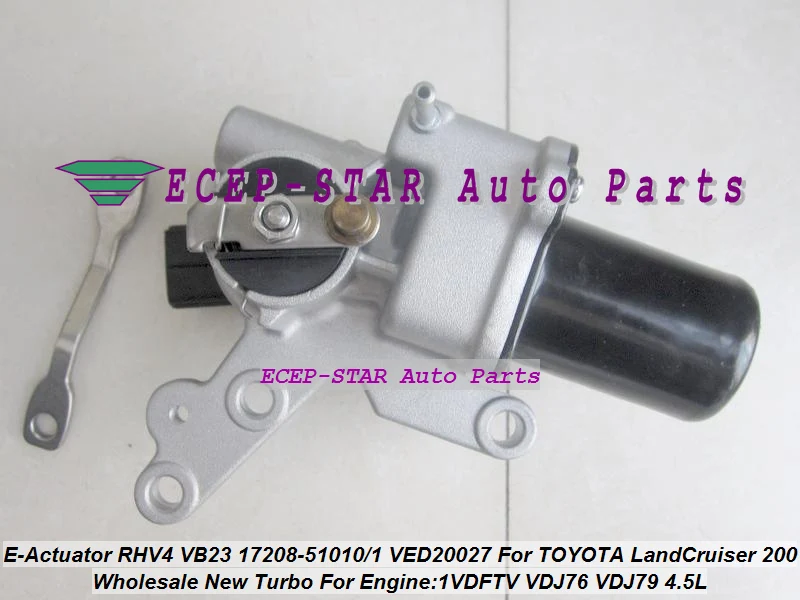 Турбо электронный привод RHV4 VB23 17208 51010 51011 VED20027 для TOYOTA Land Cruiser 200 series D 40 508F 1VD FTV