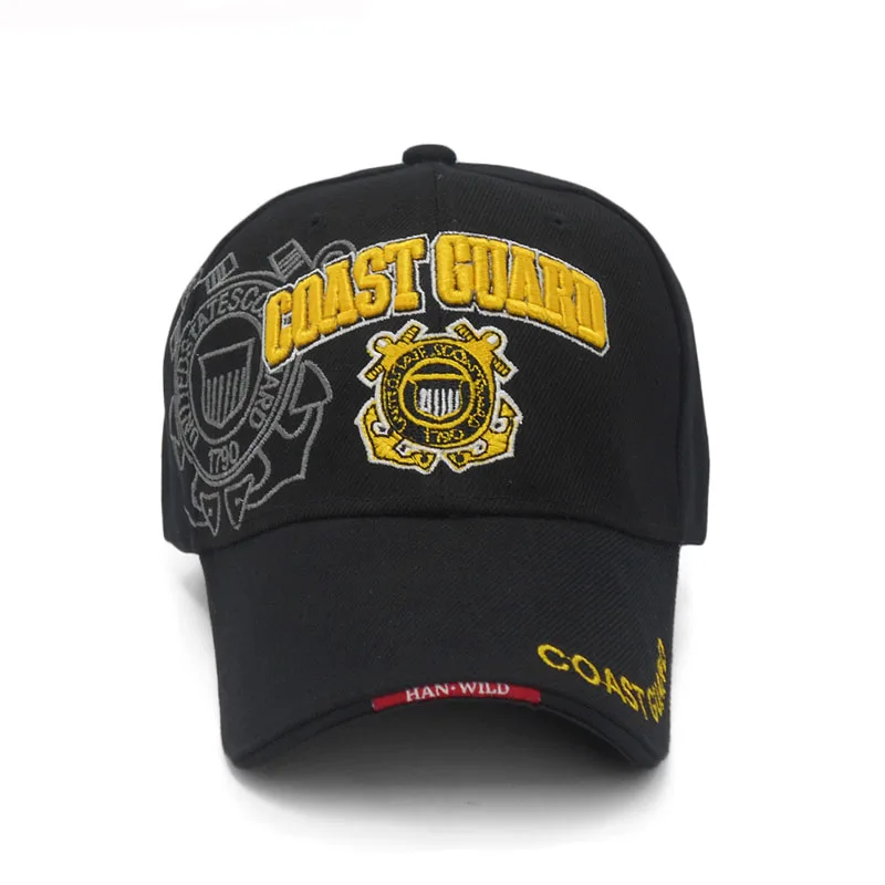 Повседневное США береговой охраны армии бейсбольная Кепка Bone ВМС Шляпа Snapback