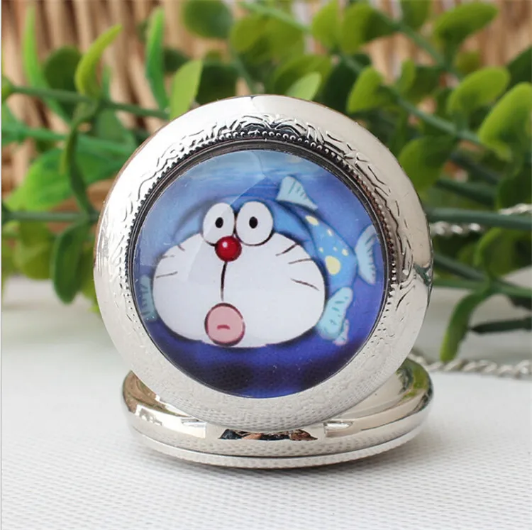 Японский аниме &quotDoraemon&quot Русалка Doraemon падения торговый старинные Карманные часы