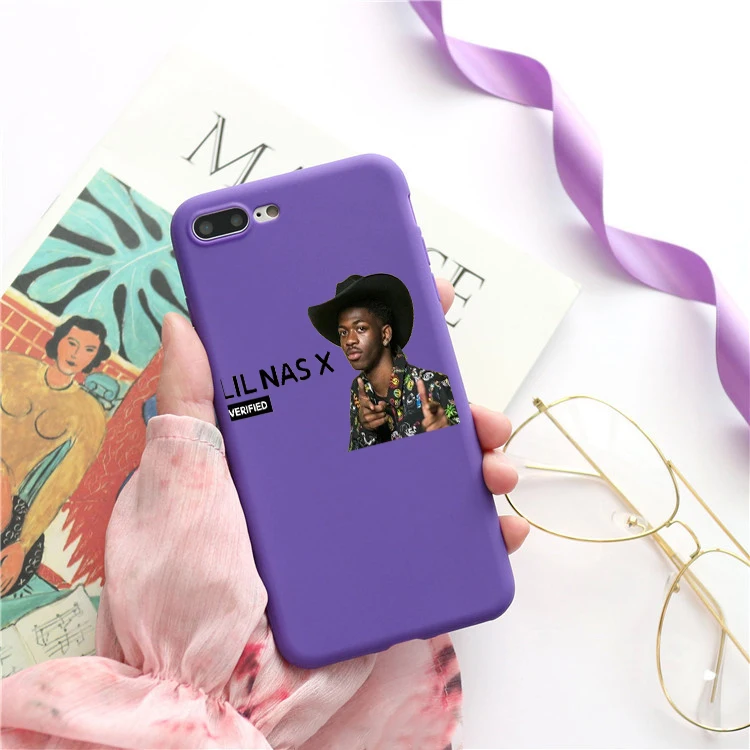 Lil Nas X хорового пения или Карамельный цвет чехол для телефона TPU IPhone 7 8 XS XR xsmax