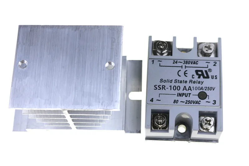 1 компл. SSR 100AA 100A твердотельный релейный модуль 80 250V AC вход 24 380VAC|Реле| |