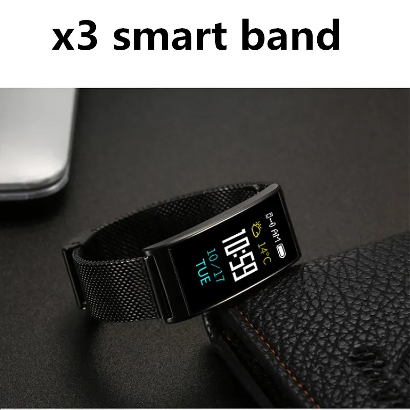 Zonequality Фитнес группа X3 умный Браслет Bluetooth Смарт браслет сердечный ритм Давление