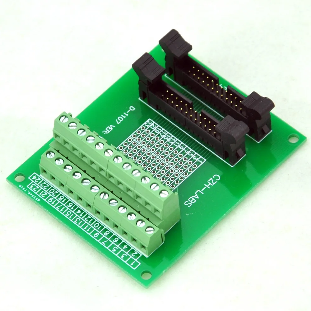 IDC-24 2x12pins 2 0 мм двойной разъем для мужчин коммутационная плата винтовые клеммы