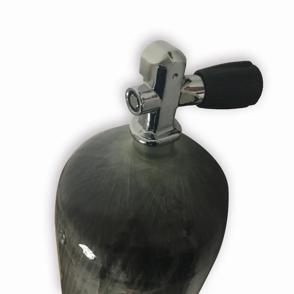 Billig AC109 4500Psi 9L Carbon Faser PCP Tank Gefüllt Durch Druckluft Verbund Tank Für Taktische Zubehör & Tauchen Ventil ACECARE