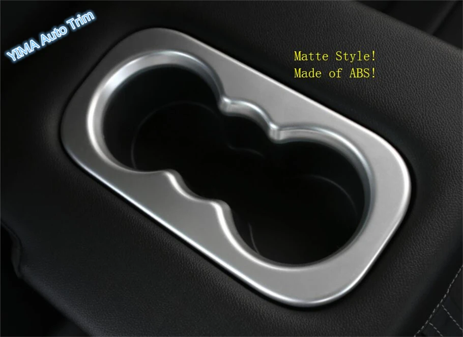 

Lapetus For Renault Kadjar 2016 2017 2018 ABS Auto Styling Matte Rear Water Cup Holder Cover Trim 1 Pcs