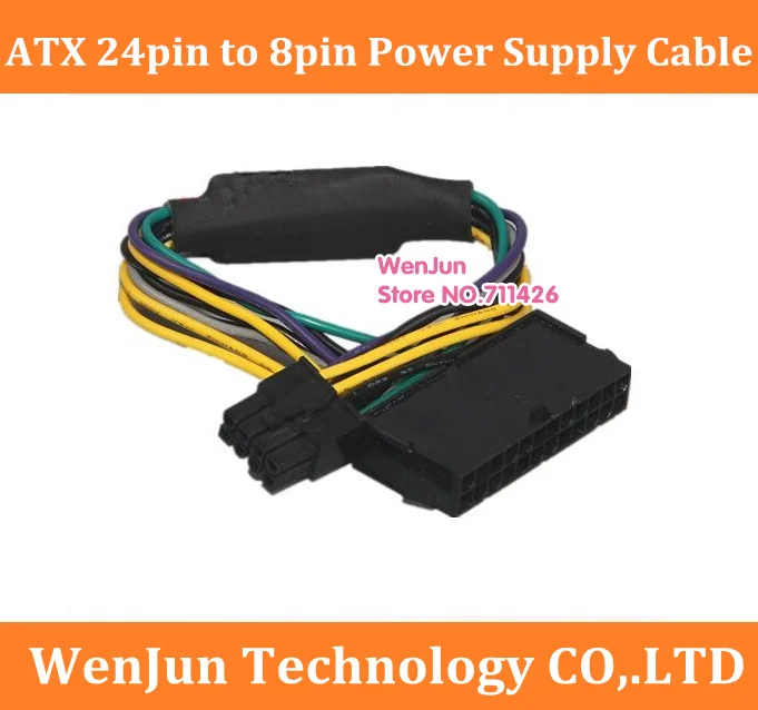 ATX 24Pin Female to for DELL Optiplex 3020 7020 9020 T1700 Server Motherboard 8Pin Male Adapter Power Cable Cord sent by DHL
