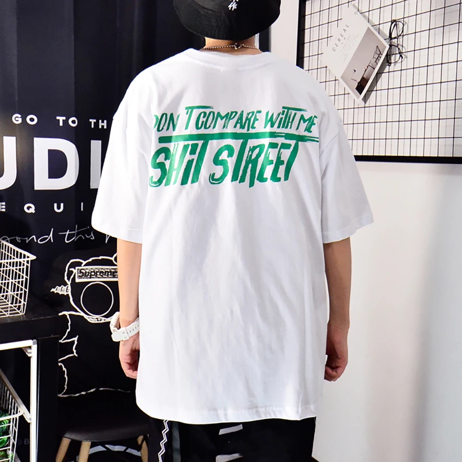 Мужская забавная футболка для скейтборда модная в стиле хип хоп большого размера