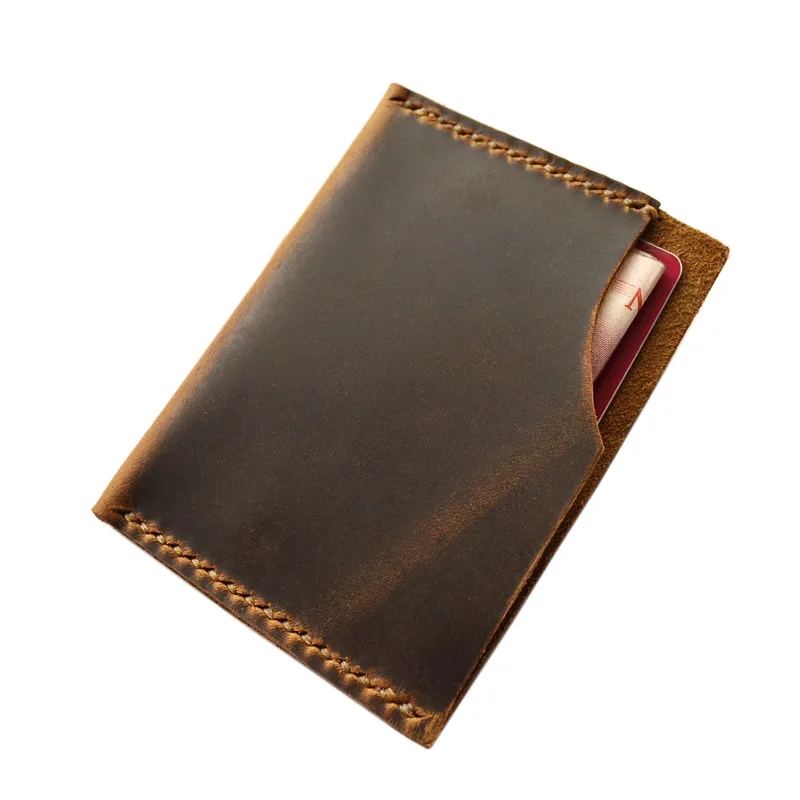 Кошелек ручной работы из натуральной кожи для кредитных карт дизайнерский