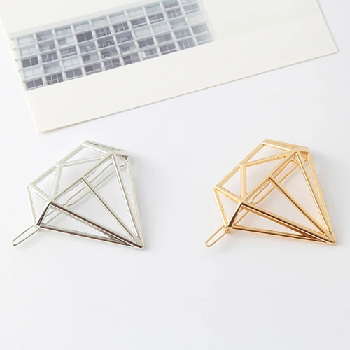 Женская шикарная Милая заколка для волос с геометрическим рисунком в форме полых