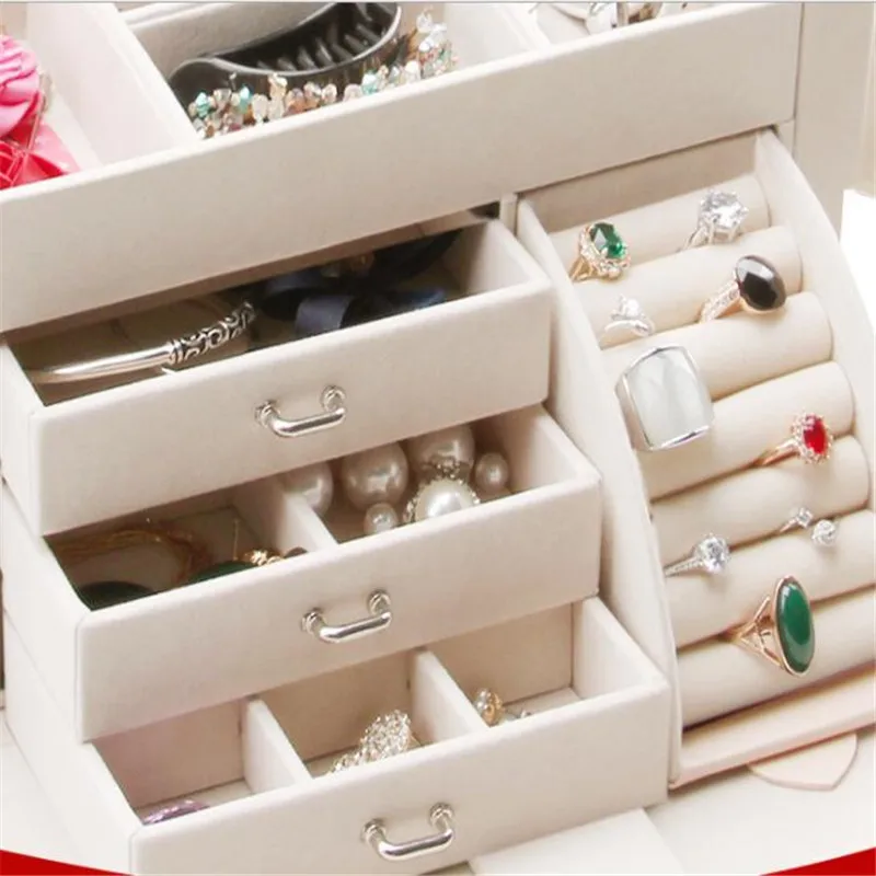 Large Capacity Cosmetics Storage Box Travel Portable Storage Box Cosmetic Tools Beauty Nail Fashion Makeup Organizer Case