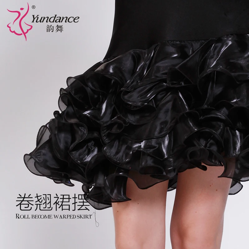 Женская юбка для латинских танцев на заказ современный костюм танца Samba Cha платье