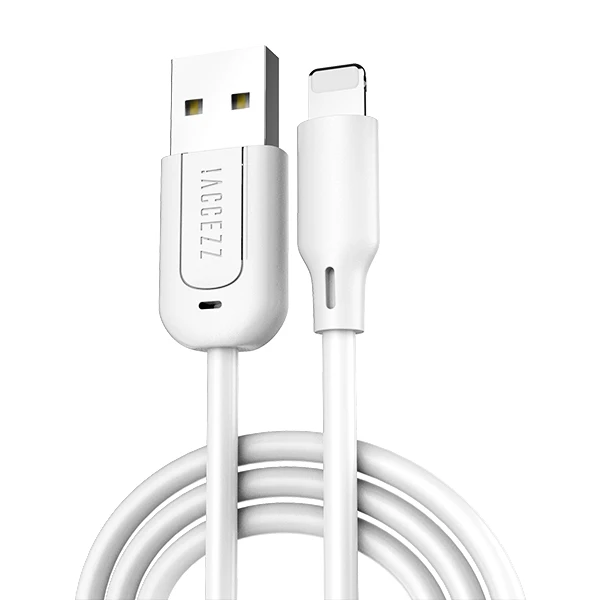 White ACCEZZ USB кабель для передачи данных для iPhone 7 Plus X XS Max XR iPad Быстрая зарядка зарядное устройство освещение 8 Pin короткие кабели длинный провод 30 см 1 м 3 м - Цвет: White