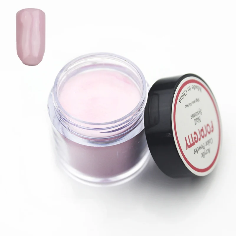 light pink Acrilico Цвет Акрил IC Косметическая пудра Дизайн ногтей Poudre Акрил IQUE Цветной Акрил мономера Акрил верфь nagels polvos acrilicos Ongles Цвета - Цвет: light pink