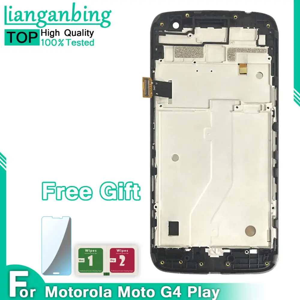ЖК дисплей для Motorola Moto G4 Play XT1604 XT1602 XT1601 XT1603 XT1607 XT1609 с рамкой и дигитайзером