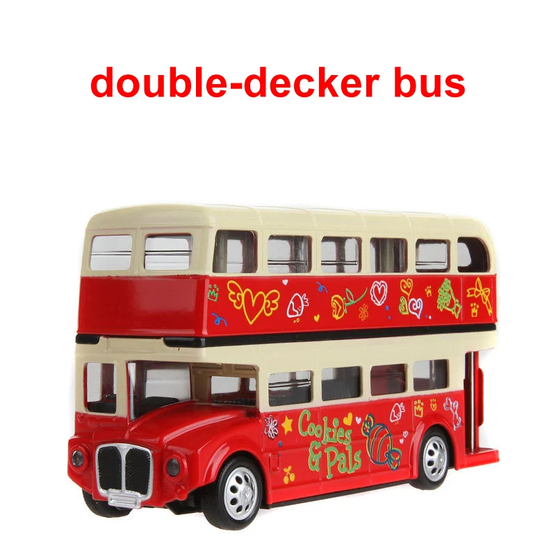 Американский школьный автобус Сплав Лондонский двухэтажный автобусная игрушка