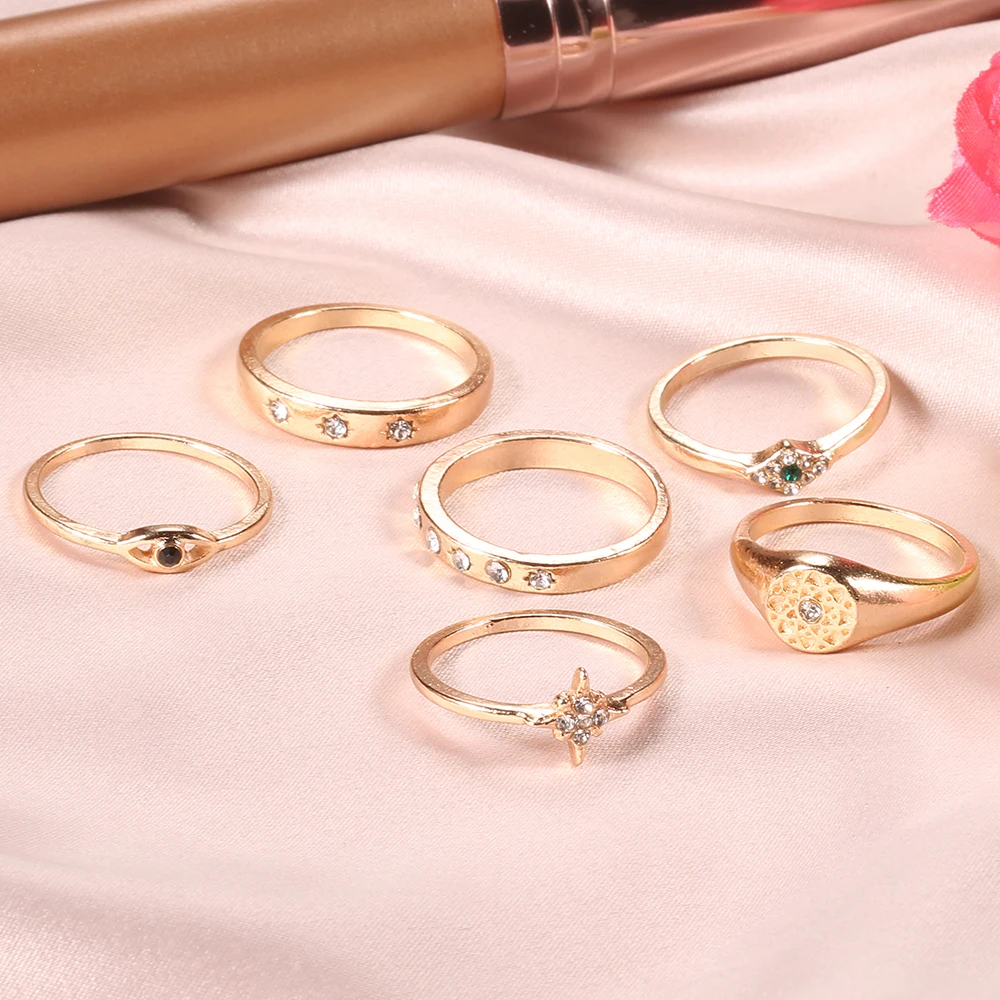 6 шт./компл. богемное винтажное хрустальное корона звезда луна изысканное