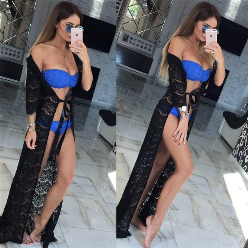 Saida De Praia 2018 Пляжная накидка парео Плайя платье Vestido Livre Купальник одежда