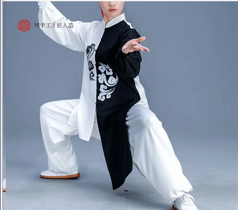 Унисекс На Заказ весенние и осенние костюмы тай чи wushu taijiquan форма для боевых