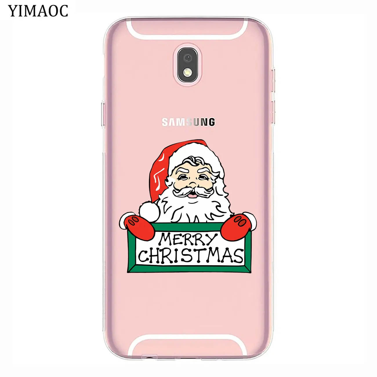 Рождественский подарок дерево Снеговик Мягкий чехол для Samsung Galaxy J8 J7 Duo J6 J5 J4 J3 2017 A2