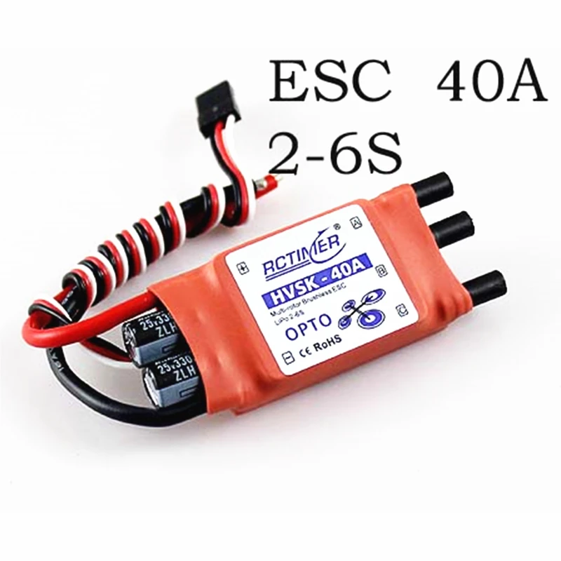 Бесщеточный Квадрокоптер RCtimer SimonK Programme 40A высокое напряжение ESC 2-6 S Мультикоптер