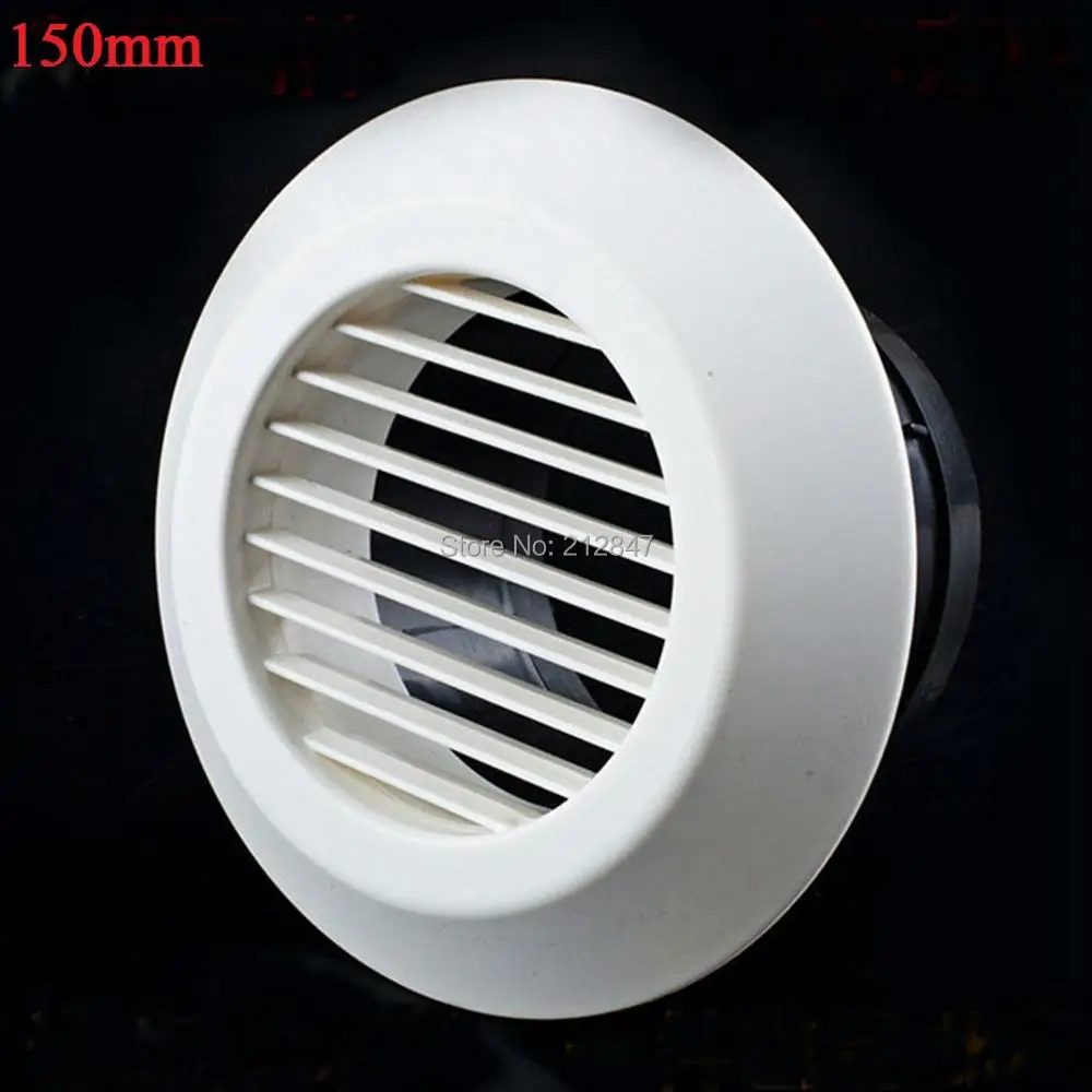 Крышка вентиляционной решетки фланец 150 мм Монтажный диаметр круглые жалюзи