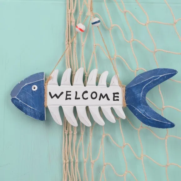 Бесплатная доставка! Винтажная деревянная доска в форме рыбы средиземноморском