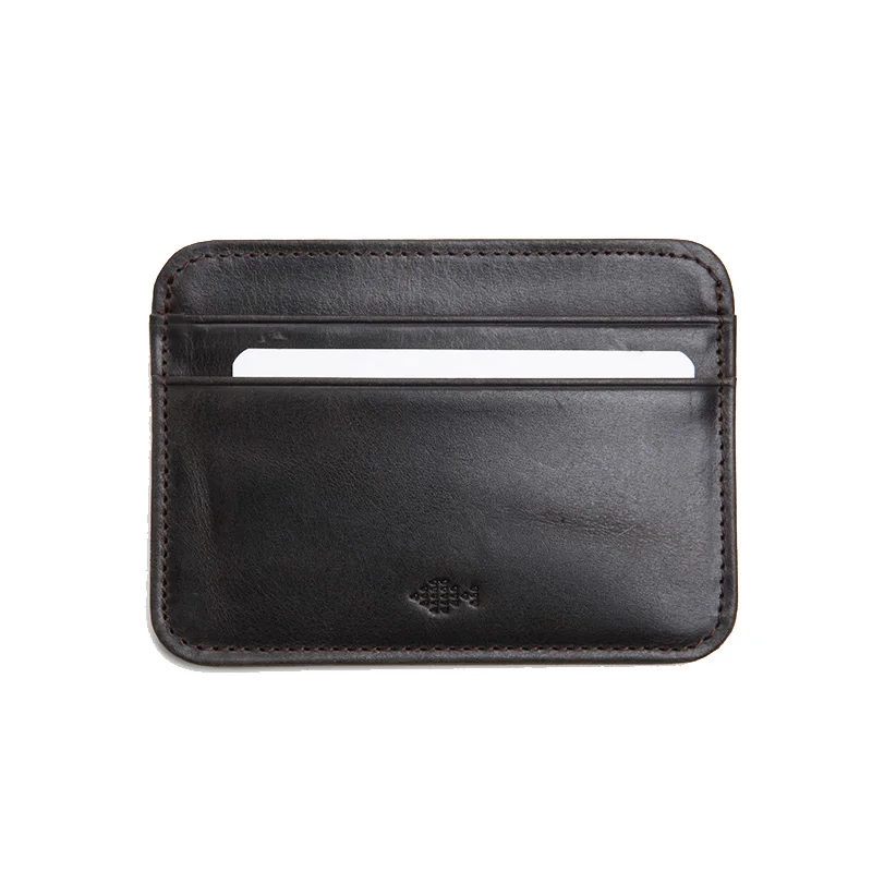 LANSPACE leather mens card holder brand wallet card holder handmade card id holders