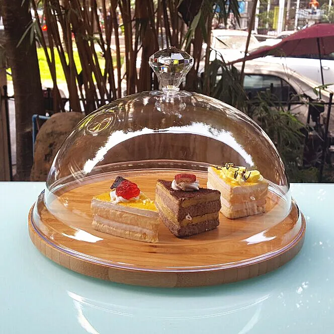 Прозрачная акриловая крышка для пищевых продуктов свежих закусок Купола