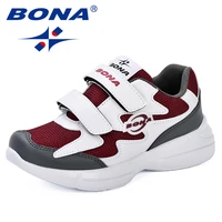 bona new boys mesh sneakers kids sport shoes for girl jogging shoes children breathable student casual shoe fashion autumn shoes