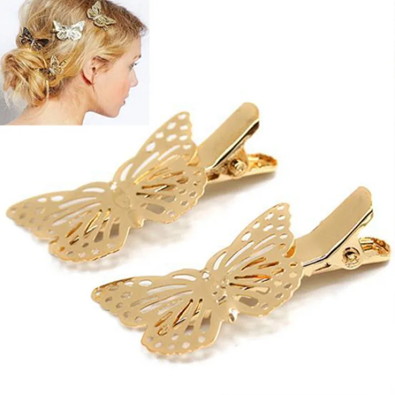 Заколки для волос в форме бабочки свадебные аксессуары невесты заколка пряжка из
